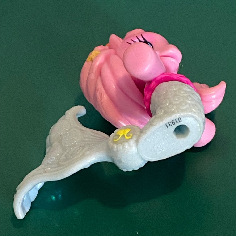 2009 My Little Pony MLP Glitter Sparkle Pink Mermaid Seapony Hasbro PVC Figure - Picture 7 of 12